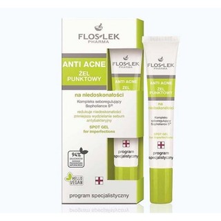 Kem chấm giảm mụn floslek anti acne zel 20g