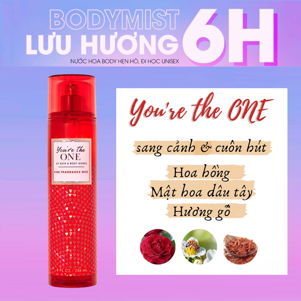 Xịt thơm body mist Bath And Body Works You're The One 10ml-30ml - xitbodymist
