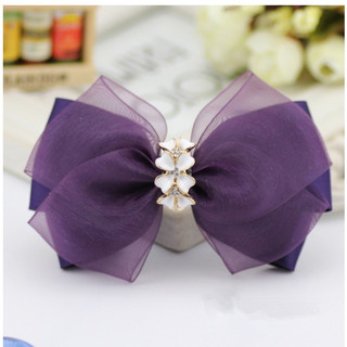 Kẹp búi lưới handmade màu tím K32-M5
