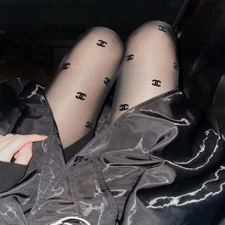 Quần tất lụa nylon siêu mỏng quần tất nữ siêu dai thêu chữ gợi cảm xuyên thấu avalingerie tn0025
