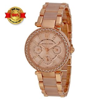 Đồng hồ nữ michael kors mk6110 rose gold 6 kim đính đá 33mm