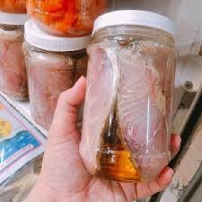 Mắm cá thu cắt lát  ngâm dầu 500g