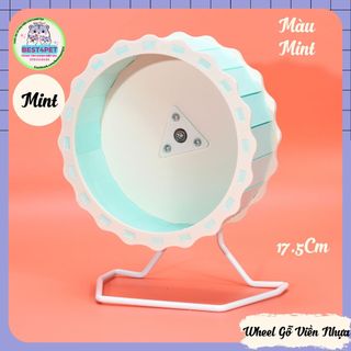Wheel gỗ 17cm 21cm cho Hamster - CHƯA BAO GỒM ĐẾ