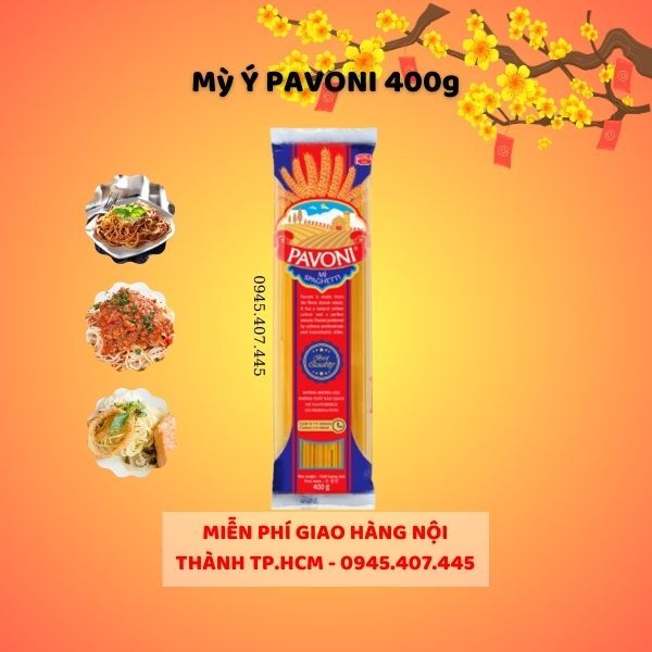 Mỳ ý Spaghetti Pavoni 400gr hsd 16/11/2025