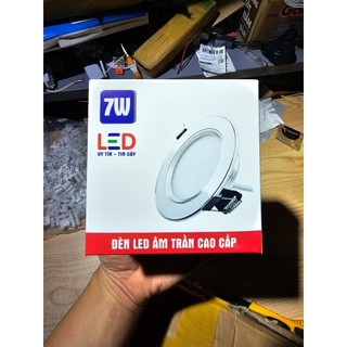 Vỏ đèn led âm trần 7w phi 90