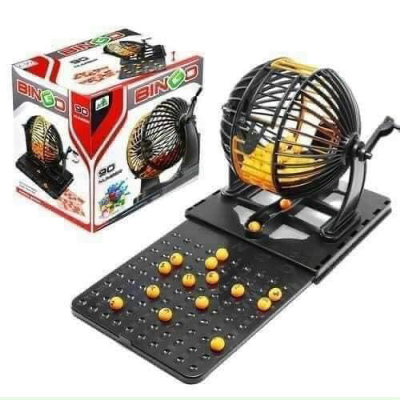 Bộ đồ chơi lô tô BINGO chơi Tết, lồng cao cấp đồ chơi lô tô kêu số trúng thưởng vui nhộn