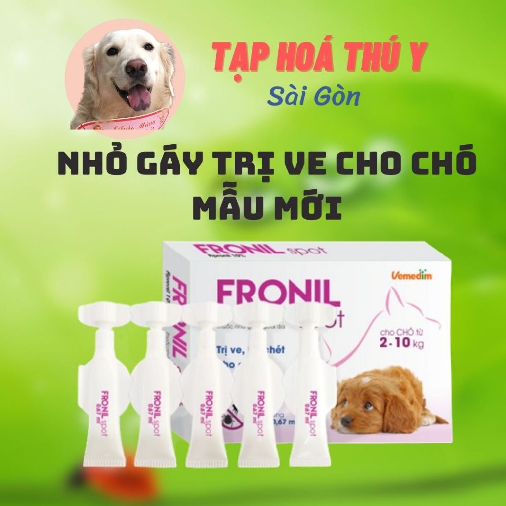 FRONIL SPOT thuốc nhỏ gáy trị ve rận cho chó ( hàng việt nam chất lượng cao ) - Tạp hóa thú y sg