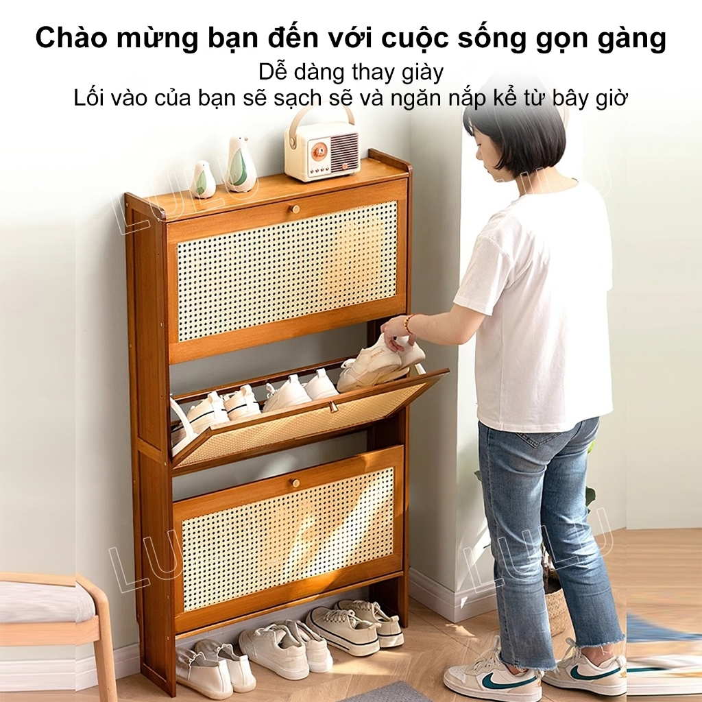 SUNNY BIERE Hộp đựng giày Cây tre giá giày Kệ giày dung tích lớn Kệ giày dung tích lớn Phong cách | BigBuy360 - bigbuy360.vn
