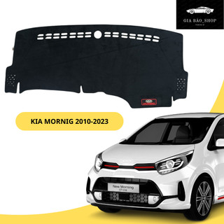 Thảm taplo kia morning 2010-2023 chất liệu nhung, vân gỗ
