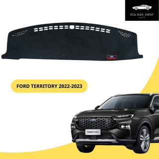 Thảm taplo xe ford territory 2022-2023 chất liệu nhung, vân gỗ