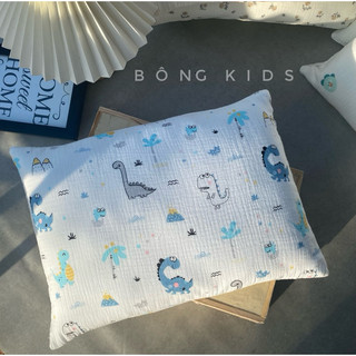 Gối em bé XÔ MUSLIN siêu thấm hút mồ hôi tốt 30*40cm
