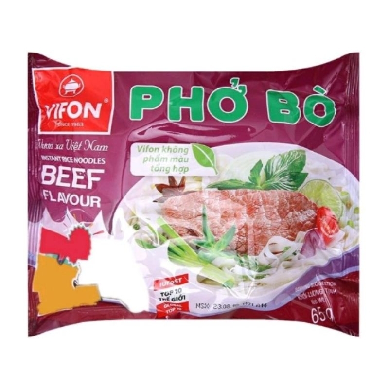 Phở Bò Vifon 65g,phở Bò Cũng Đình 73g