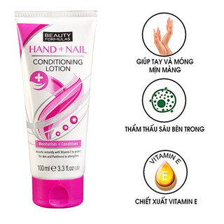 Kem dưỡng da tay và móng Beauty Formulas - 100ml
