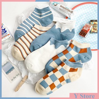 Tất cổ ngắn, vớ cổ ngắn unisex họa tiết solid color BT22