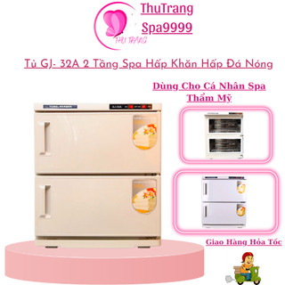 Tủ hấp 2 tầng gj-32a hấp khăn hấp đá nóng | tiệt trùng dụng cụ y tế dùng trong spa thẩm mỹ.