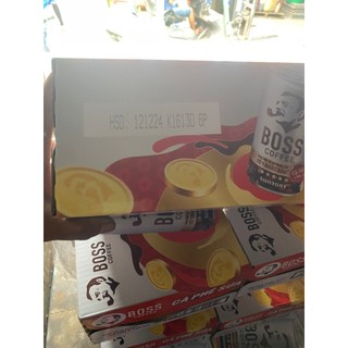 Thùng 24 lon Cafe sữa Boss 180ml