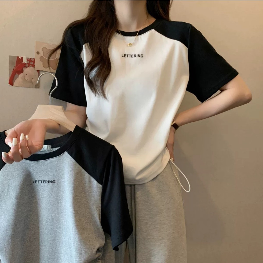 Áo phông croptop,áo thun babytee ngắn tay có dây rút hai bên Lettering chất cotton dành cho nữ dễ mặc năng động | BigBuy360 - bigbuy360.vn