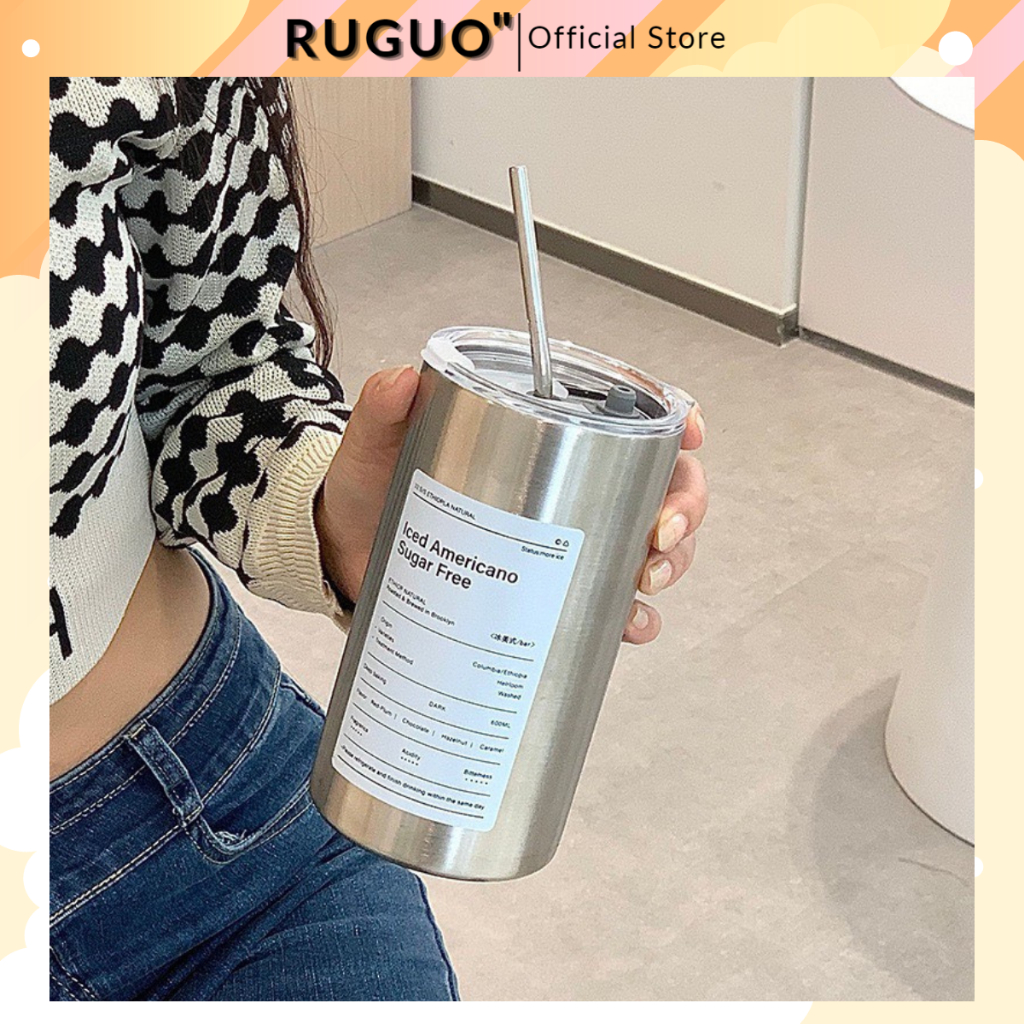 Ly Giữ Nhiệt Iced Americano Màu Cổ Điển Dung Tích 600ml Inox 304
