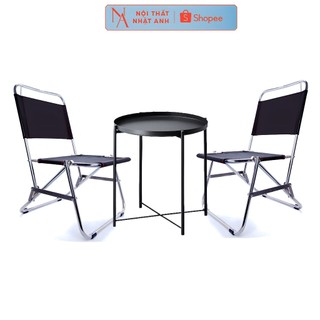  Ghế vải dù gấp gọn inox ghế xếp mini dùng đi câu cá đi du lịch dã ngoại quán trà chanh quán cafe 