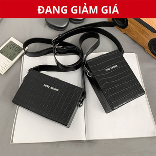 Túi đeo chéo da cá sấu cao cấp, thời trang nam nữ