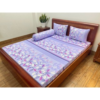 Bộ Ga Thun Lạnh Hàn Quốc 4 món  (1 ga bọc + 2 vỏ gối nằm + 1 vỏ gối ôm)