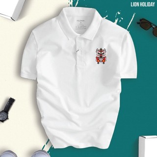 Áo thun cổ trụ cổ bâu HOLIDAY LÂN TẾT CÓ BIGSIZE- AOTHUNSN- VẢI POLY COTTON (vải da cá)