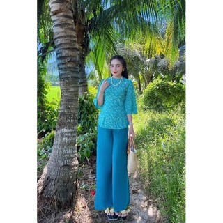 SET BÀ BA LỤA TẰM , TAY LỠ , ĐÍNH NGỌC