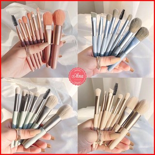 Bộ cọ trang điểm 8 cây Vintage, cọ trang điểm mini siêu cute