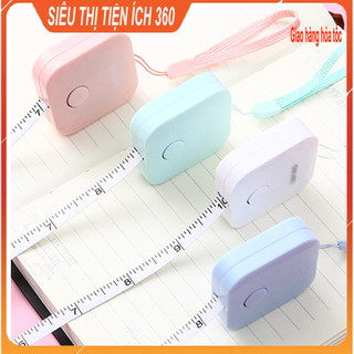 Thước dây Mini 1,5m kèm móc treo tiện dụng