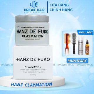 Sáp Vuốt Tóc Hanz de fuko Claymation 56gr - new 2024 - Chính Hãng + Quà Tặng
