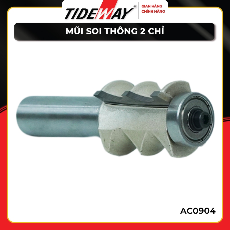 Mũi Soi Thông 2 Chỉ Tideway AC0904 - Mũi Soi Thông 2 Chỉ Tideway dùng phổ biến trong làm đồ nội thất, giường tủ
