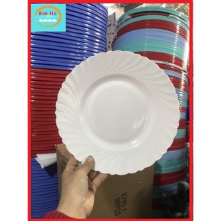 Đĩa nhựa tròn đường kính 26cm song long, đĩa nhựa đựng nộm, đựng gỏi