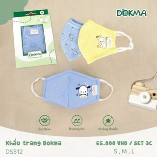 SET 3 CÁI KHẨU TRANG BÉ TRAI ,BÉ GÁI DOKMA DS512