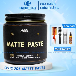 Sáp Vuốt Tóc O'douds Matte Paste - version 5 - Strong Hold  - Giữ Nếp Cực Mạnh - new 2024 - Chính Hãng + Quà Tặng