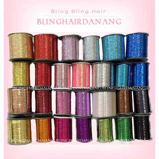 Cuộn kim tuyến nối tóc chịu nhiệt dài 8000m, nối bling bling hair _ blinghairdanang