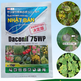 Thuốc trừ nấm bệnh Daconil 75wp, phòng trừ sương mai, phấn trắng, thán thư, đốm lá cho cây trồng