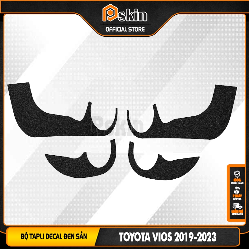 [Vios 2019-2023] Miếng dán Tapli cửa ô tô Toyota Vios 2019-2023 chống xước, chống va đập