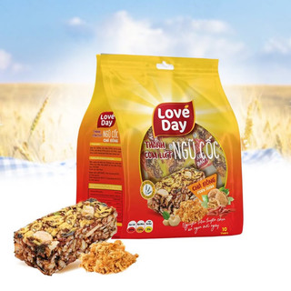 Thanh cơm gạo lứt chà bông Loveday gói 150g/ Túi 10 thanh