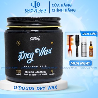 Sáp Vuốt Tóc O'douds Dry Wax 114gr - bản v5 new 2024 - Chính Hãng + Quà Tặng