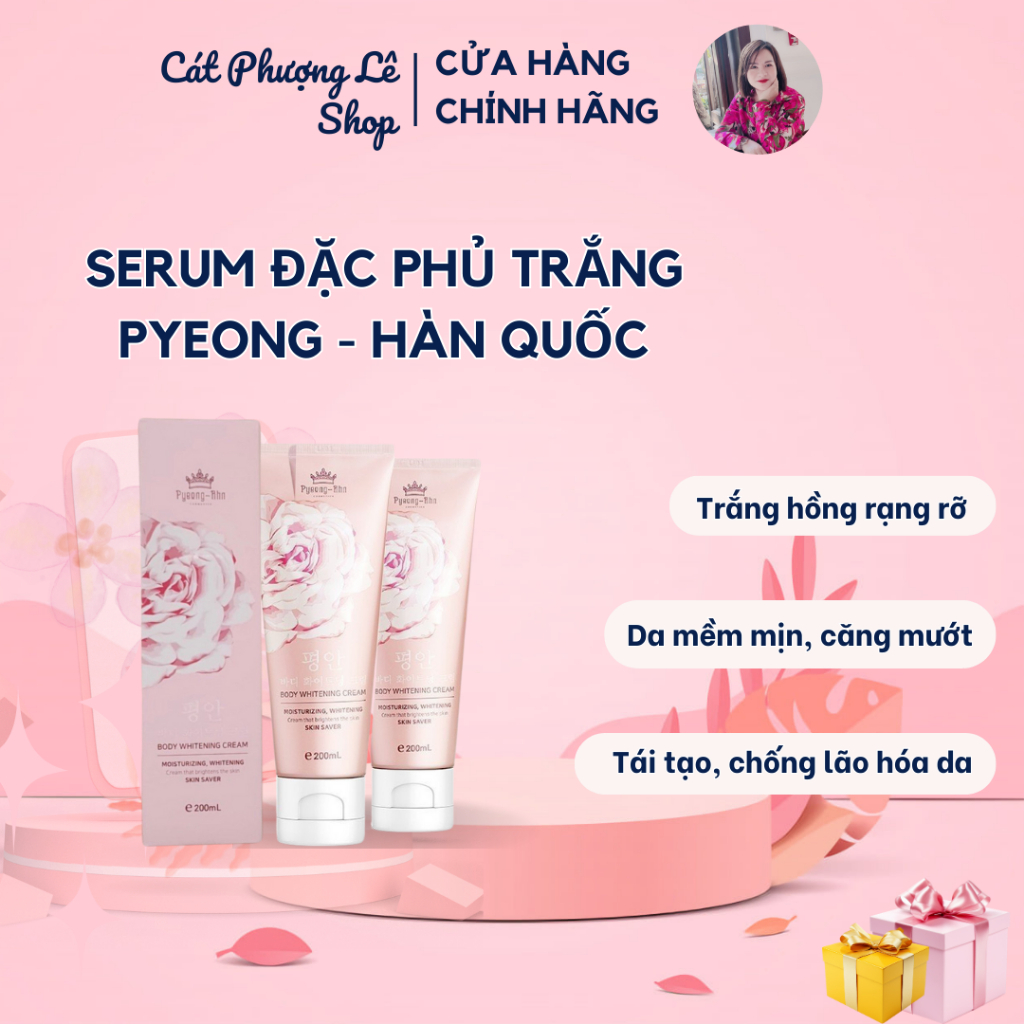 Serum đặc phủ trắng Pyeong - Kem dưỡng trắng da Pyeong Ahn 200ml