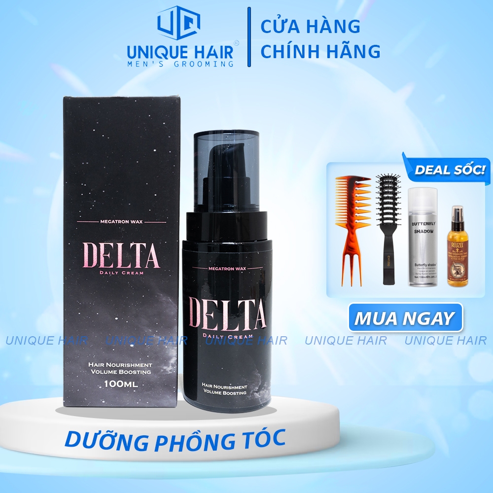 Dưỡng tóc sáp Delta Daily Cream 100ml - Giữ nếp tóc - Tạo độ phồng cho tóc - new 2025 - Chính Hãng +