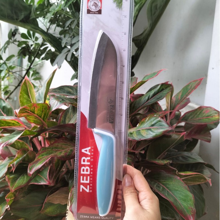 Dao inox Zebra cán nhựa 6” - 990640 dòng dao Wisdom Sushi màu xanh