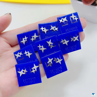 Bông tai bạc ta ngôi sao xinh xắn