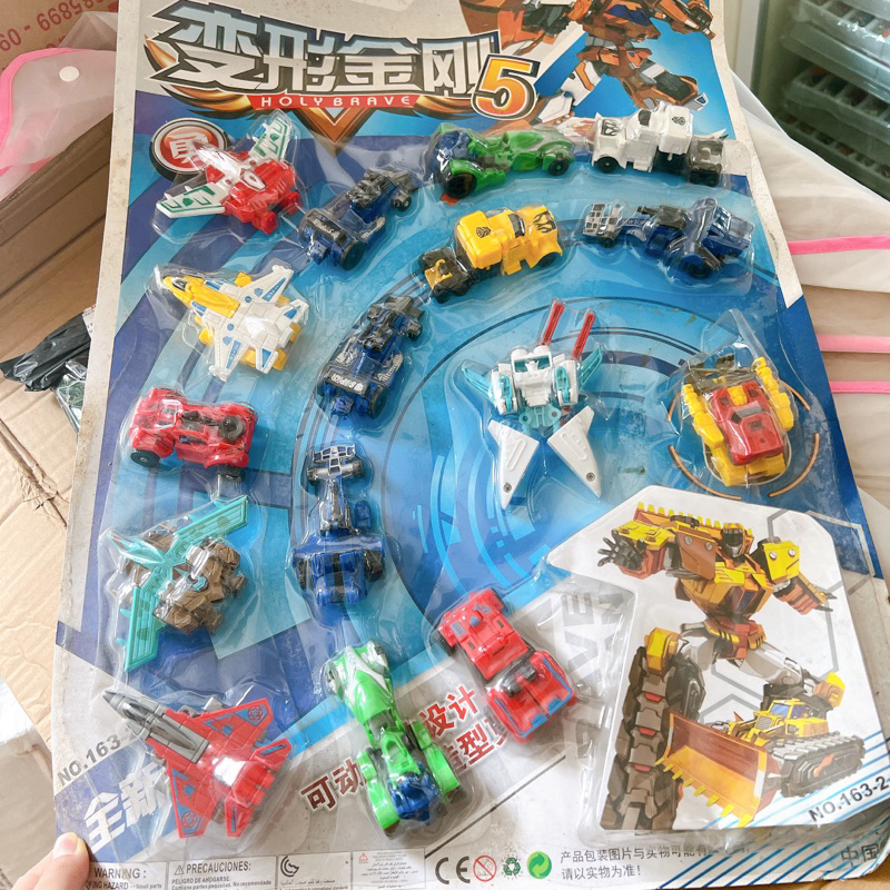 sỉ vỉ 16 chiếc ô tô máy bay biến hình lắp ghép siêu nhân