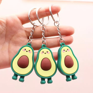 Móc khóa quả bơ xanh dễ thương treo balo cặp sách