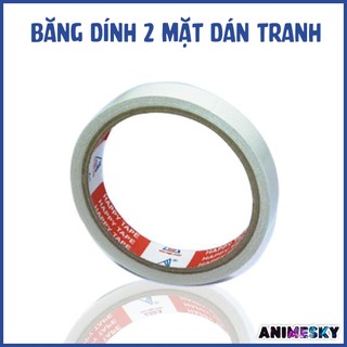 Băng dính 2 mặt dán tranh poster anime kích thước 1,5cm siêu dính