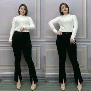 Quần jean skiny loe xẻ ống bigsize
