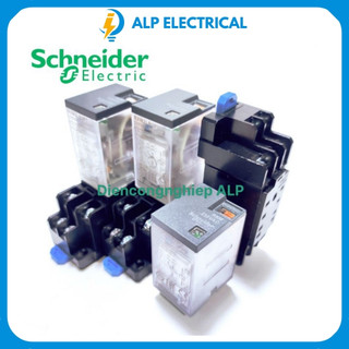 Rơ le trung gian schneider kèm đế 8 chân và 14 chân rxm4lb2p7, relay schneider 220v,24v,12v