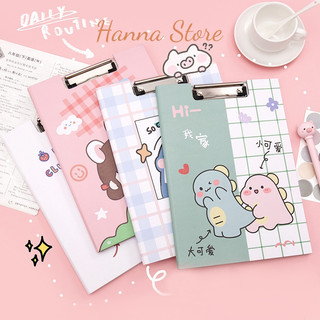  Bìa kẹp tài liệu a4 siêu cute trình ký đôi nhiều màu kẹp tài liệu văn phòng giá rẻ văn phòng phẩm Hanna Store 