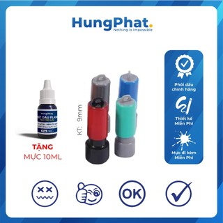 Con dấu tích điểm - bảo hành mini tròn 9mm in lên mọi chất liệu